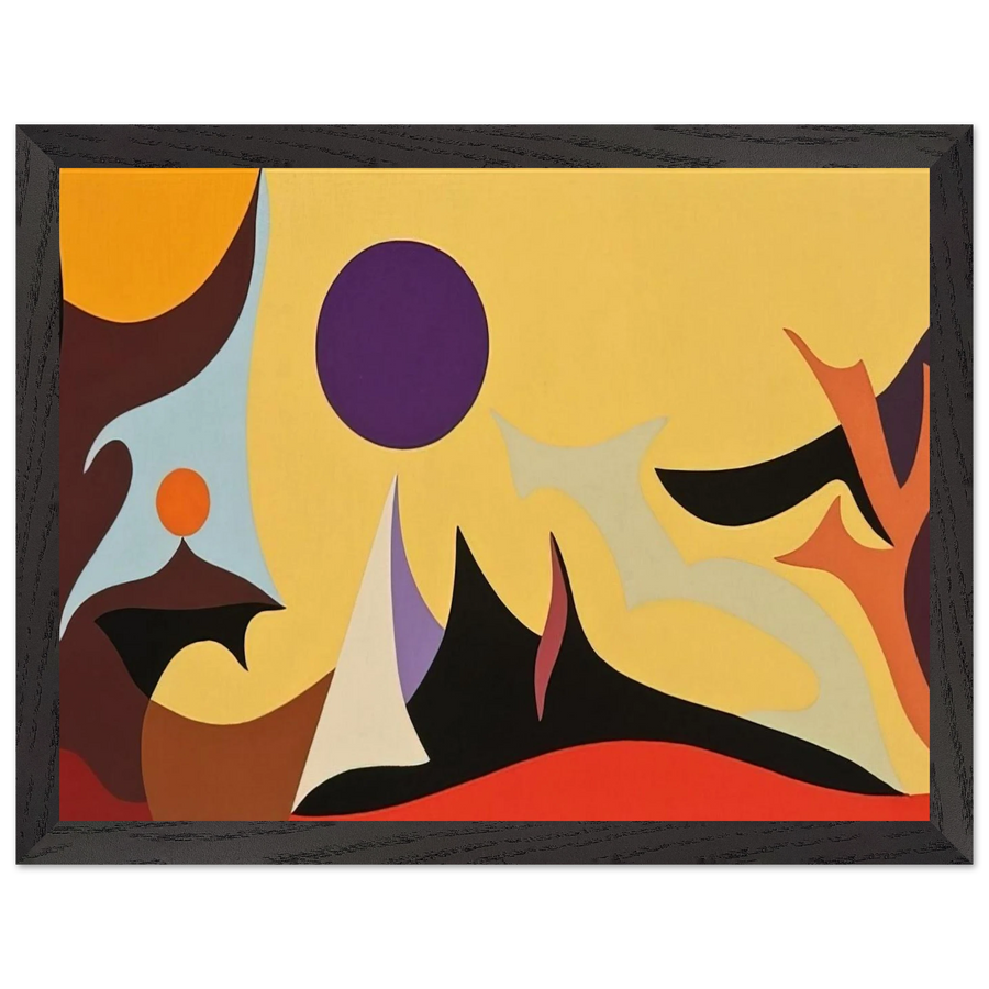 Yellow Landscape - 1953 by Karl Benjamin — Framed art print at Zephyeer