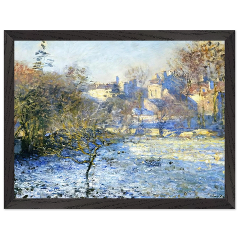 Frost by Claude Monet — Framed art print at Zephyeer