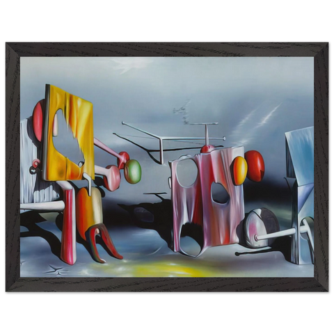 Reply to Red by Yves Tanguy — Framed art print at Zephyeer