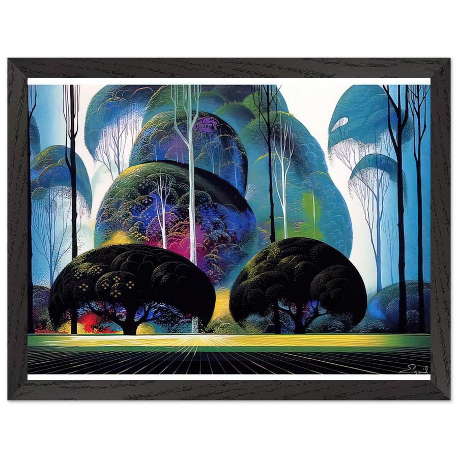 Green Forest by Eyvind Earle — Framed art print at Zephyeer