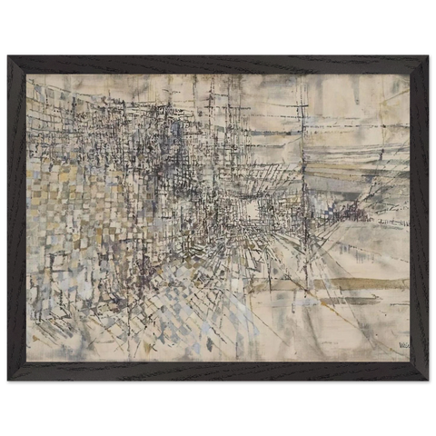 La Garde Des Anges - 1950 by Maria Helena Vieira da Silva — Framed art print at Zephyeer