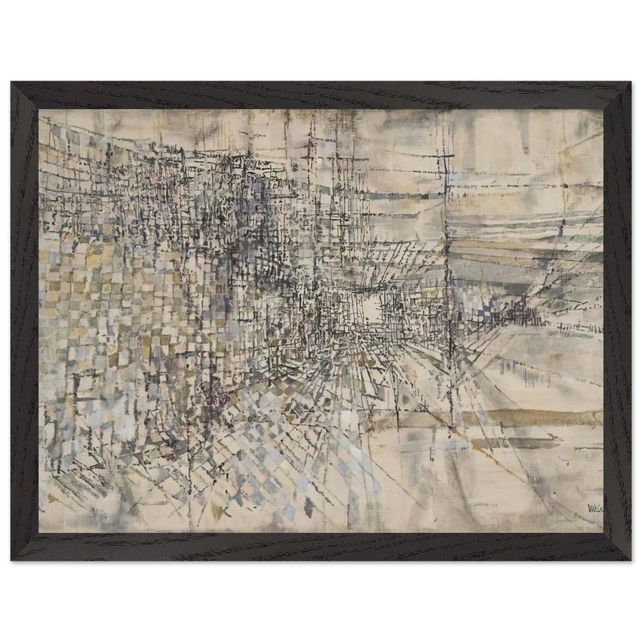 La Garde Des Anges - 1950 by Maria Helena Vieira da Silva — Framed art print at Zephyeer