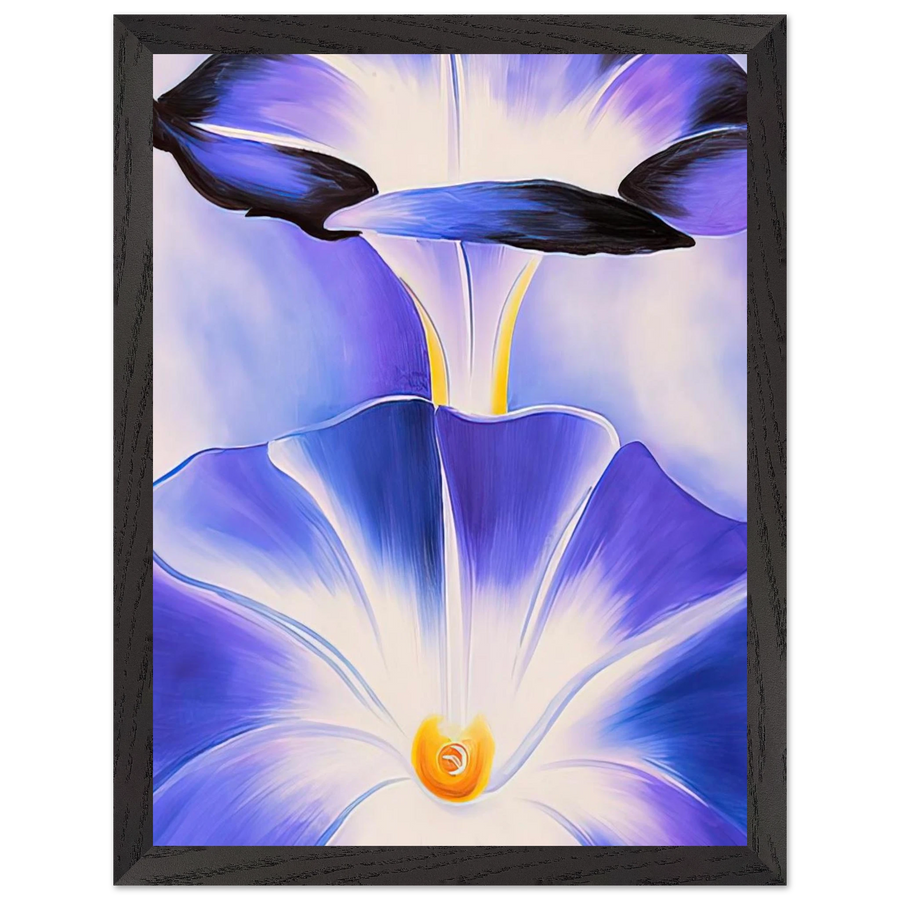 Blue Morning Glories by Georgia O'Keeffe — Framed art print at Zephyeer