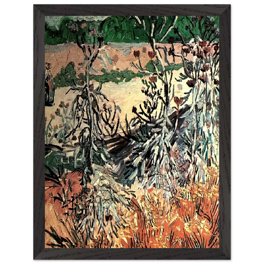 Thistles by Vincent van Gogh — Framed art print at Zephyeer