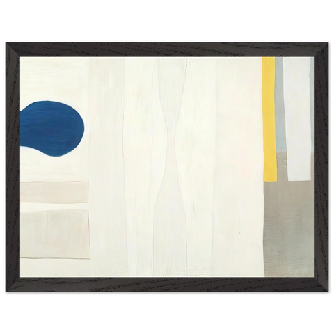 Blue Form on White - 1964 by William Scott — Framed art print at Zephyeer