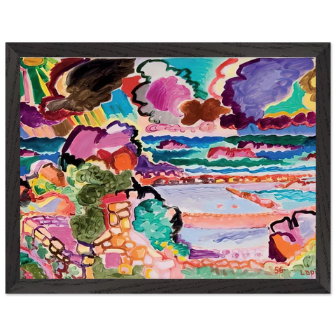 L'orage sur Bréhât - 1956 by Charles Lapicque — Framed art print at Zephyeer
