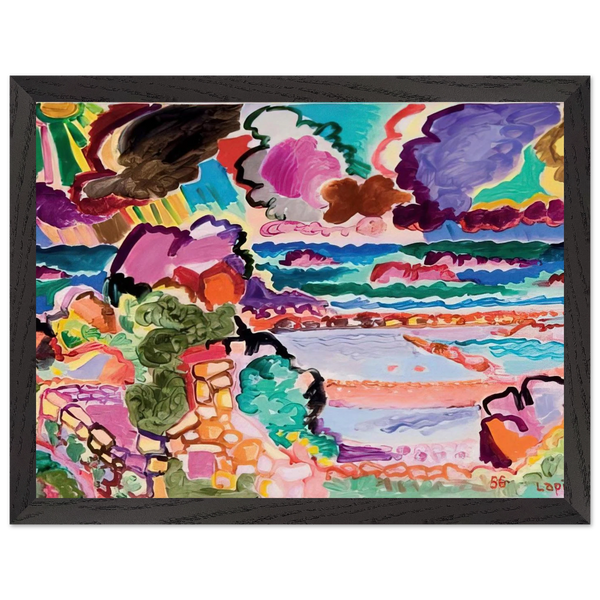 L'orage sur Bréhât - 1956 by Charles Lapicque — Framed art print at Zephyeer