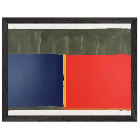 Red, Blue - 1969 by John Hoyland — Framed art print at Zephyeer