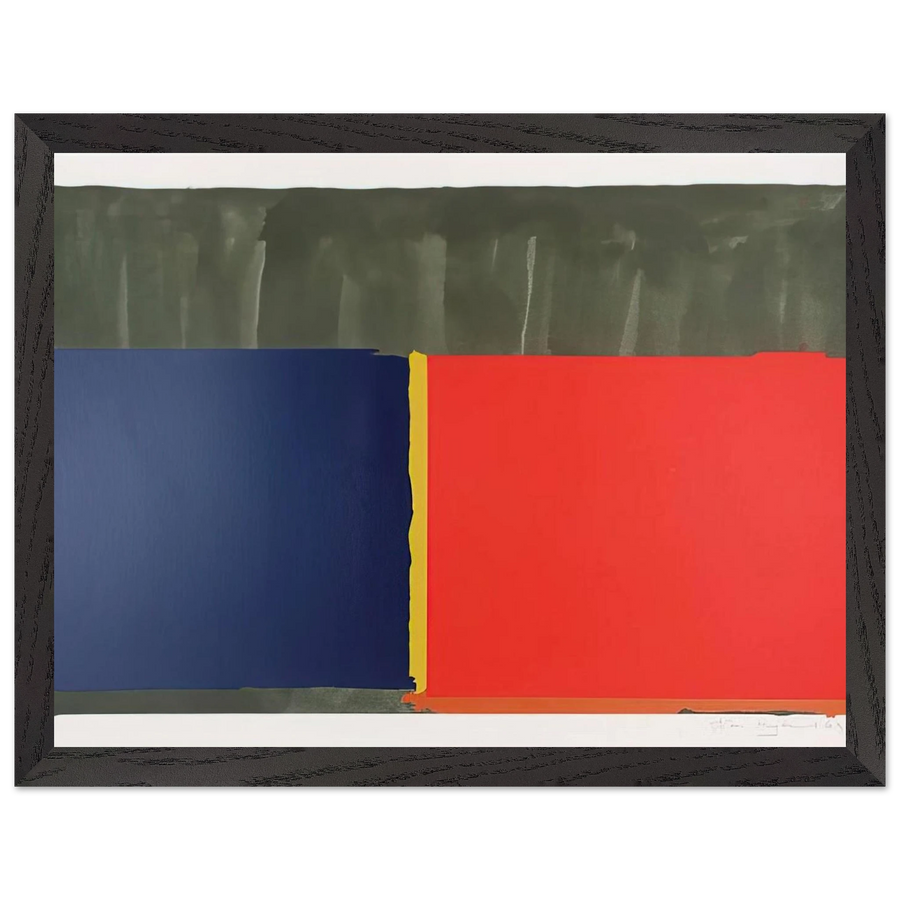 Red, Blue - 1969 by John Hoyland — Framed art print at Zephyeer