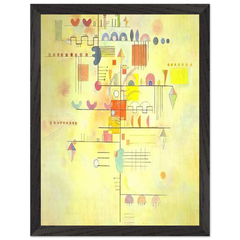 GENTLE ACCENT 1934 by Wassily Kandinsky — Framed art print at Zephyeer