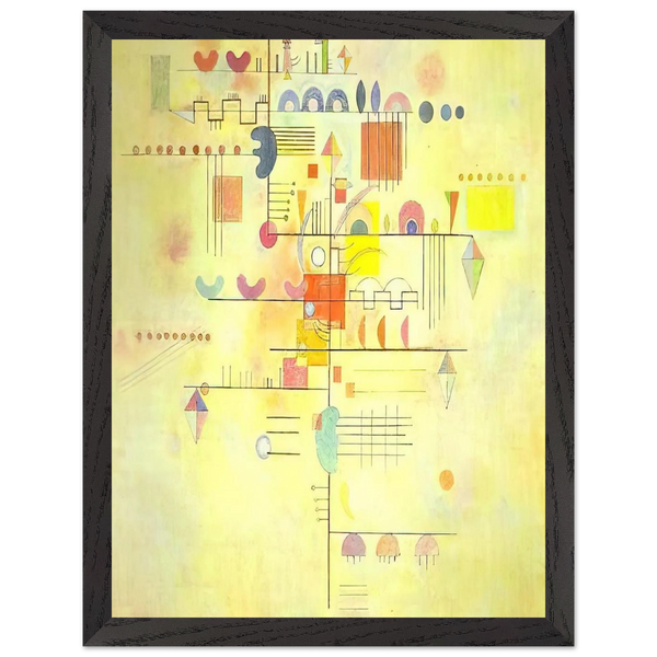 GENTLE ACCENT 1934 by Wassily Kandinsky — Framed art print at Zephyeer