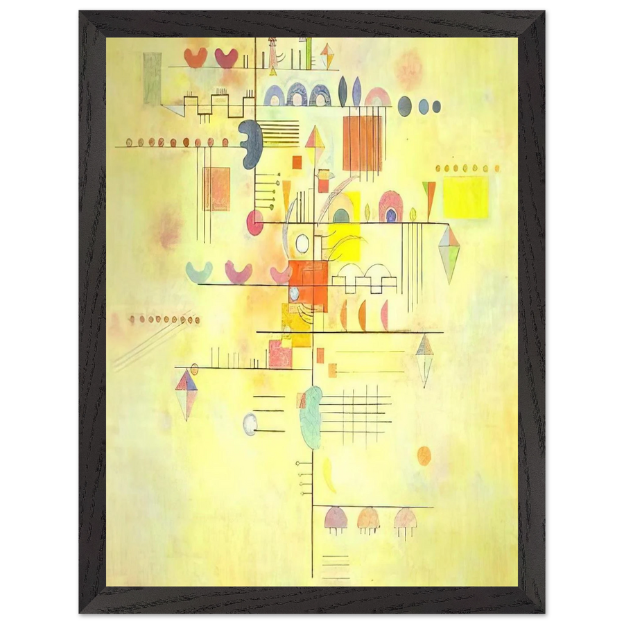 GENTLE ACCENT 1934 by Wassily Kandinsky — Framed art print at Zephyeer