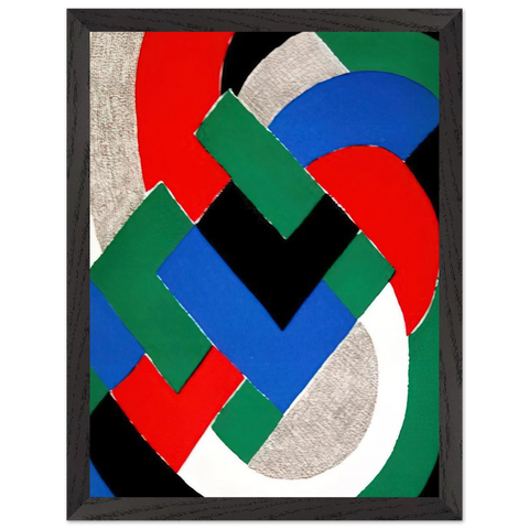 COMPOSITION WITH GREEN AND BLUE by Sonia Delaunay — Framed art print at Zephyeer