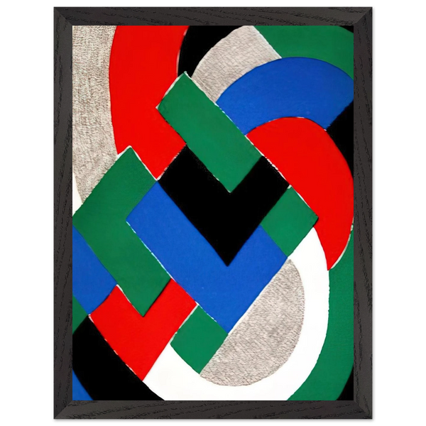COMPOSITION WITH GREEN AND BLUE by Sonia Delaunay — Framed art print at Zephyeer