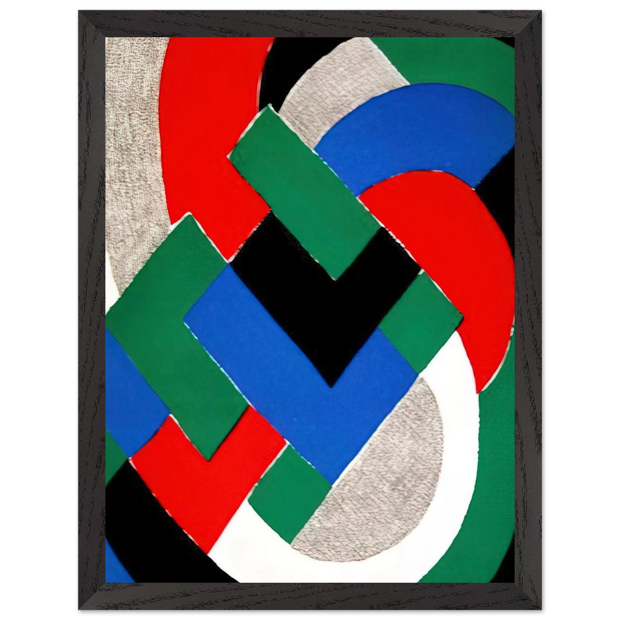 COMPOSITION WITH GREEN AND BLUE by Sonia Delaunay — Framed art print at Zephyeer