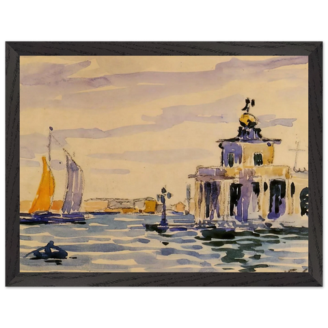 La Dogana by Henri-Edmond Cross — Framed art print at Zephyeer