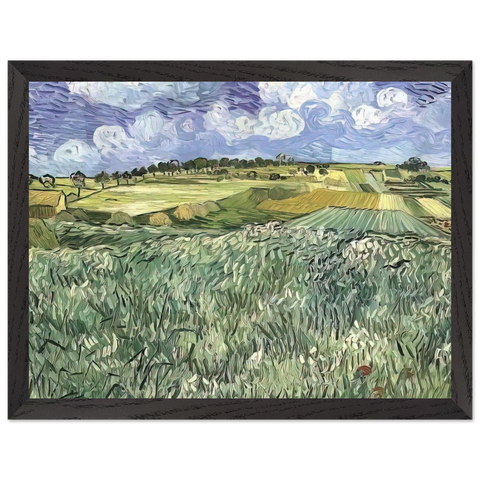 Plain near Auvers by Vincent van Gogh — Framed art print at Zephyeer
