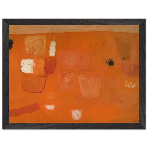 Orange and Red - 1957 by William Scott — Framed art print at Zephyeer