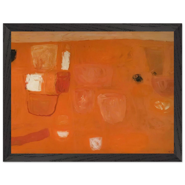 Orange and Red - 1957 by William Scott — Framed art print at Zephyeer