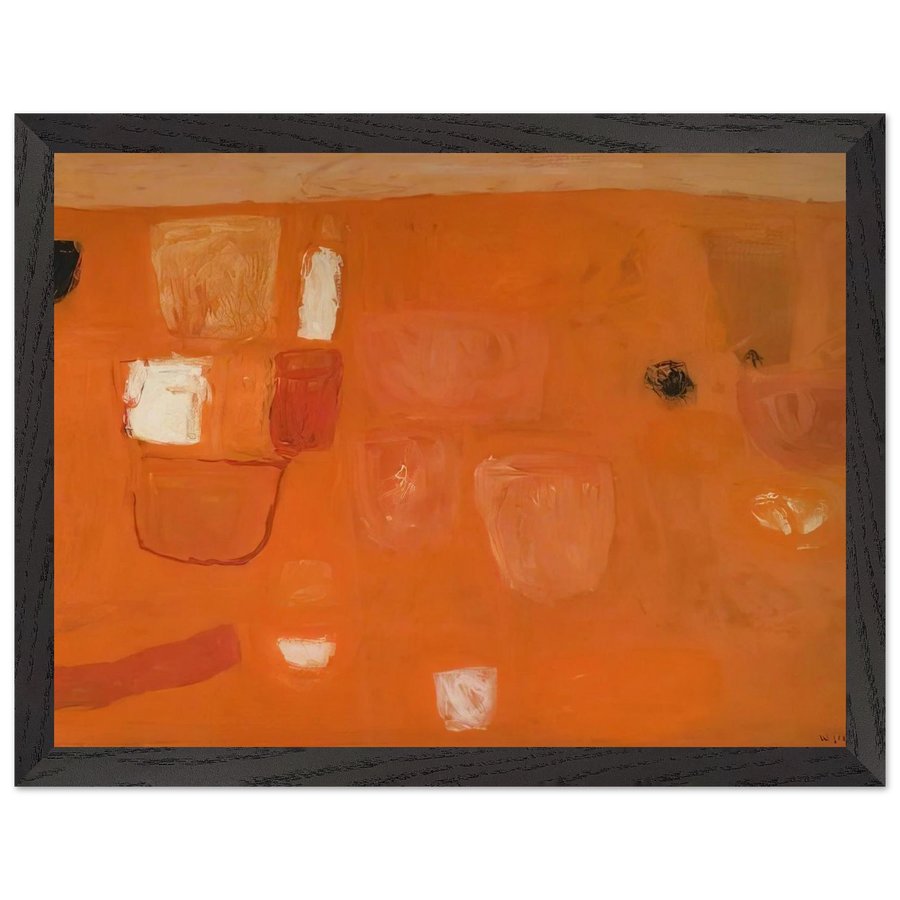 Orange and Red - 1957 by William Scott — Framed art print at Zephyeer