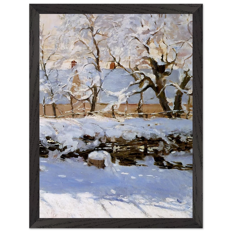 The Magpie by Claude Monet — Framed art print at Zephyeer