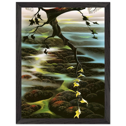 Fog Laced Hills by Eyvind Earle — Framed art print at Zephyeer