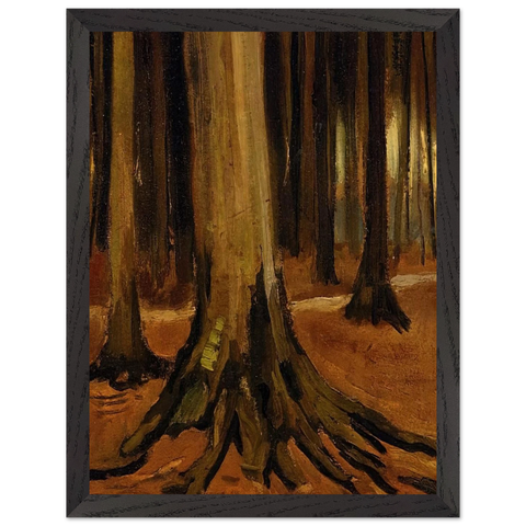 Girl in the Woods by Vincent van Gogh — Framed art print at Zephyeer