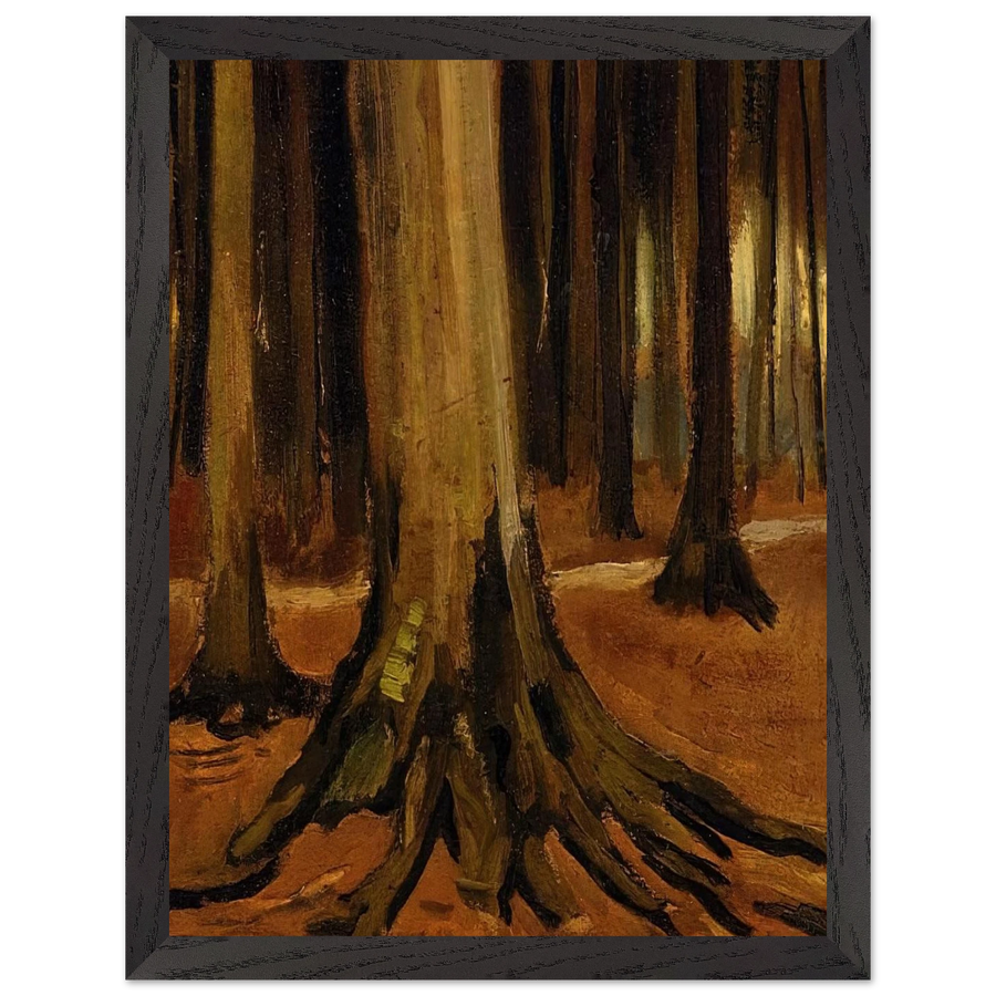 Girl in the Woods by Vincent van Gogh — Framed art print at Zephyeer