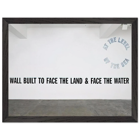 A Wall Built... - 2008 by Lawrence Weiner — Framed art print at Zephyeer