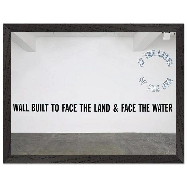 A Wall Built... - 2008 by Lawrence Weiner — Framed art print at Zephyeer