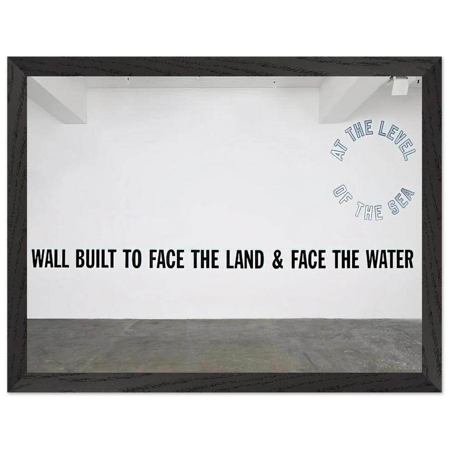 A Wall Built... - 2008 by Lawrence Weiner — Framed art print at Zephyeer