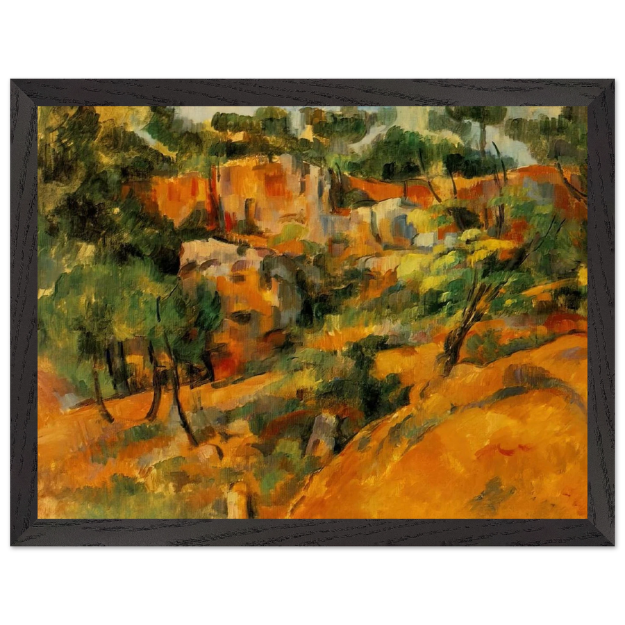 Corner of Quarry by Paul Cézanne — Framed art print at Zephyeer