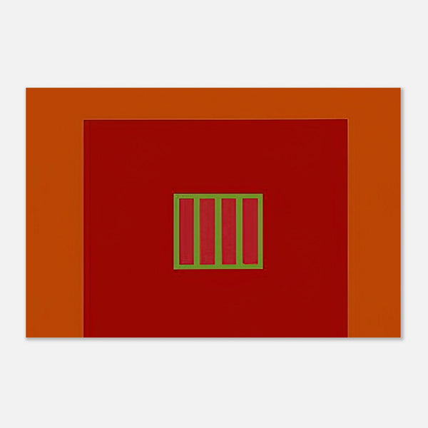 Day-glo Prison (1982) by Peter Halley, poster