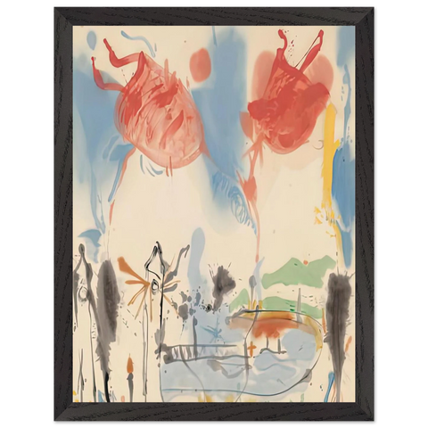 Round Trip, 1957- by Helen Frankenthaler — Framed art print at Zephyeer