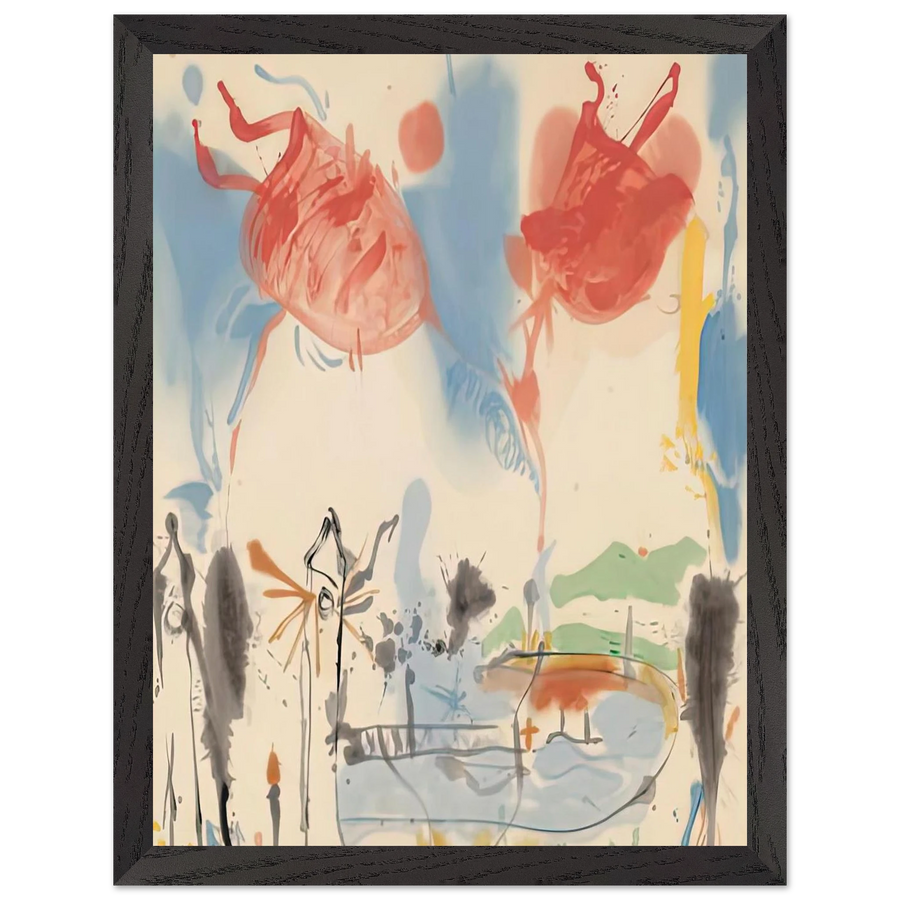 Round Trip, 1957- by Helen Frankenthaler — Framed art print at Zephyeer