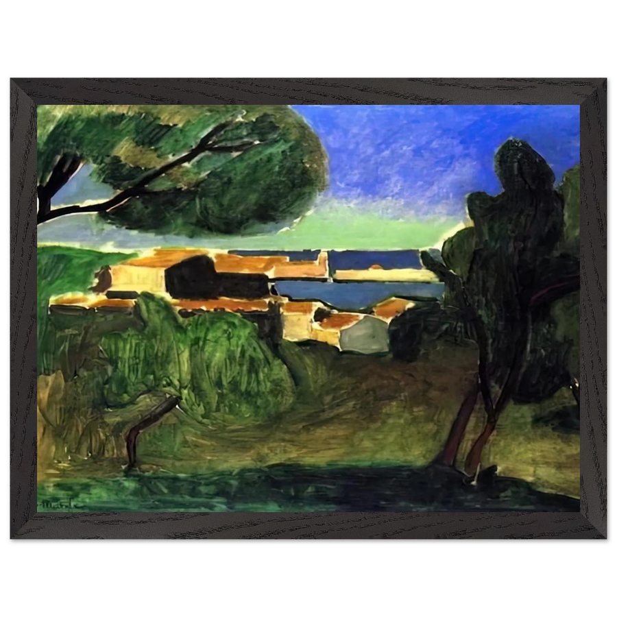 LANDSCAPE AT COLLIOURE III 1907 by Henri Matisse — Framed art print at Zephyeer