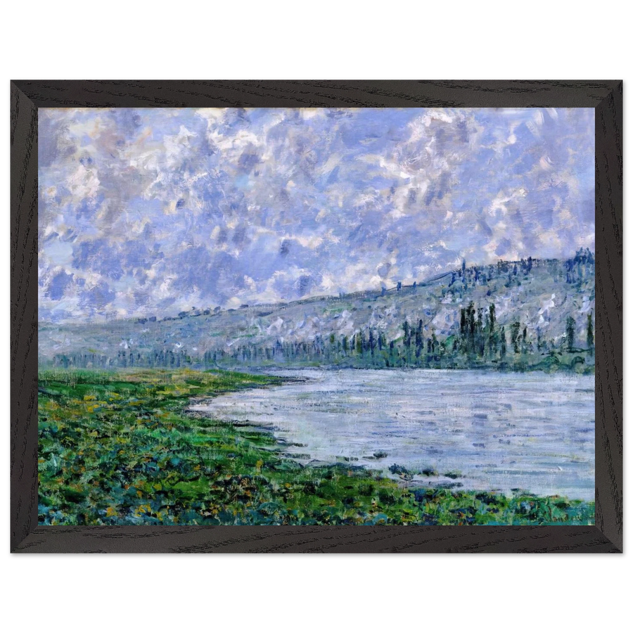 The Seine and the Chaantemesle by Claude Monet — Framed art print at Zephyeer