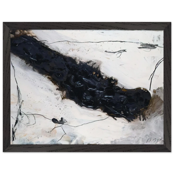 Fluss - 1983 by Emil Schumacher — Framed art print at Zephyeer