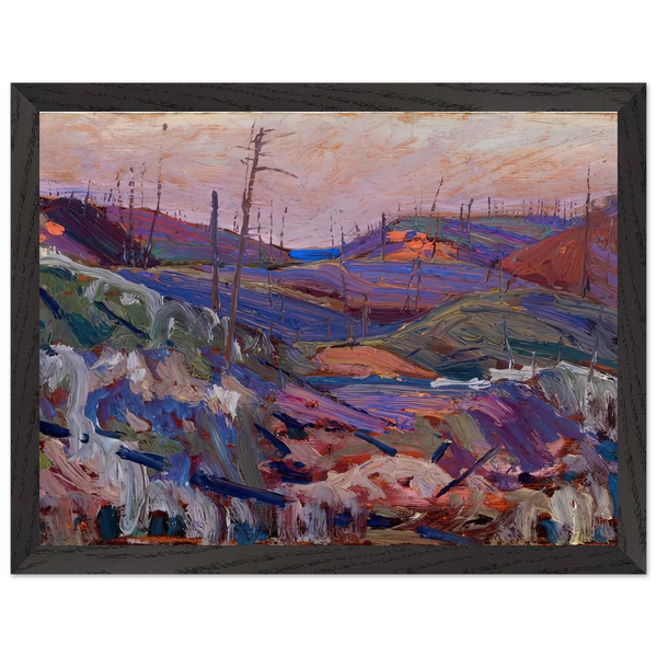 FIRE SWEPT HILLS 1915 by Tom Thomson — Framed art print at Zephyeer
