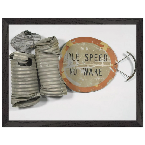 NO WAKE GLUT 1986 by Robert Rauschenberg — Framed art print at Zephyeer