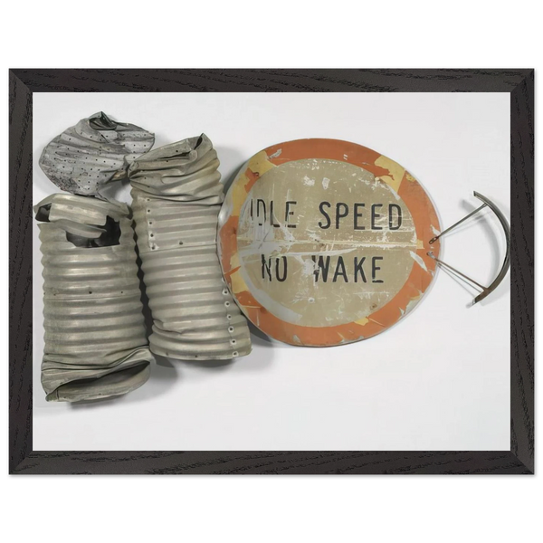 NO WAKE GLUT 1986 by Robert Rauschenberg — Framed art print at Zephyeer