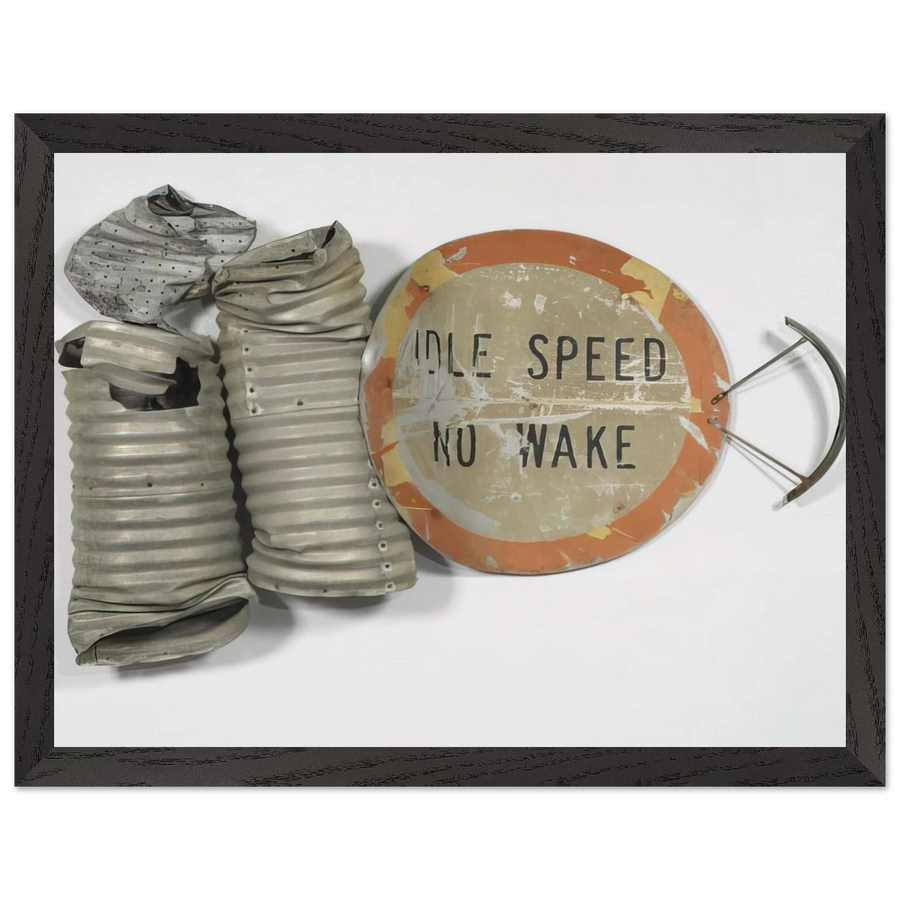NO WAKE GLUT 1986 by Robert Rauschenberg — Framed art print at Zephyeer
