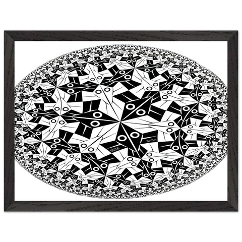 CIRCLE LIMIT I by MC Escher — Framed art print at Zephyeer