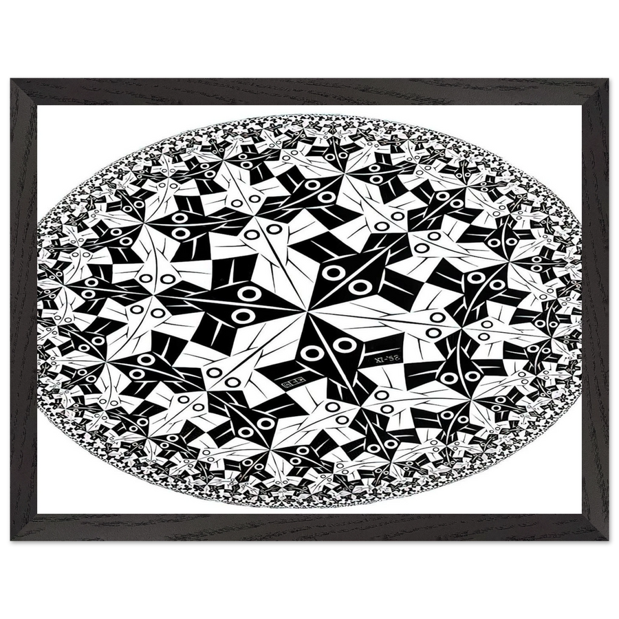 CIRCLE LIMIT I by MC Escher — Framed art print at Zephyeer