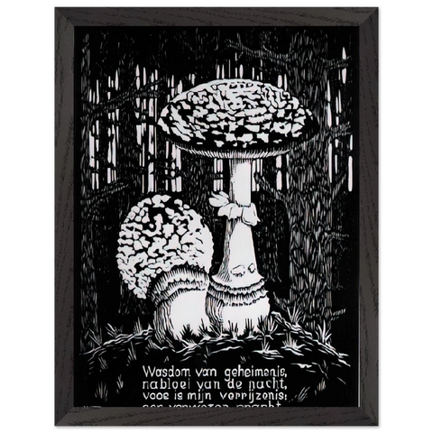 EMBLEMATA TOADSTOOL by MC Escher — Framed art print at Zephyeer