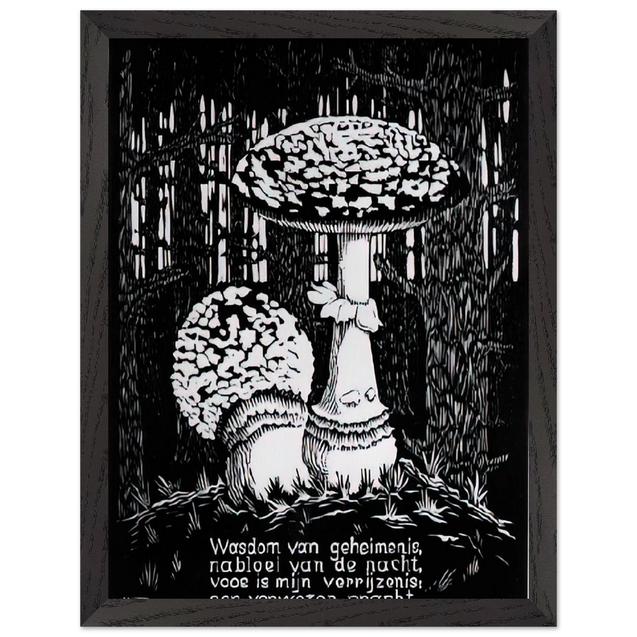 EMBLEMATA TOADSTOOL by MC Escher — Framed art print at Zephyeer