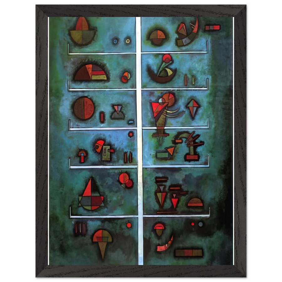 STOREYS 1929 by Wassily Kandinsky — Framed art print at Zephyeer
