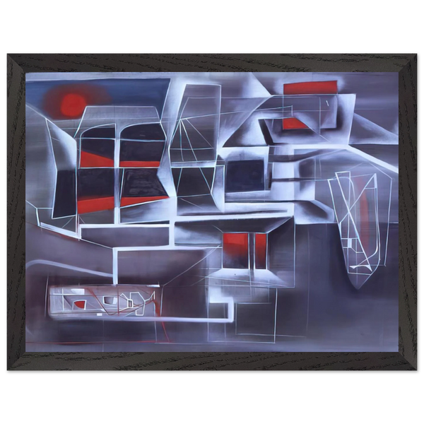 Night Subway - 1948 by Jimmy Ernst — Framed art print at Zephyeer