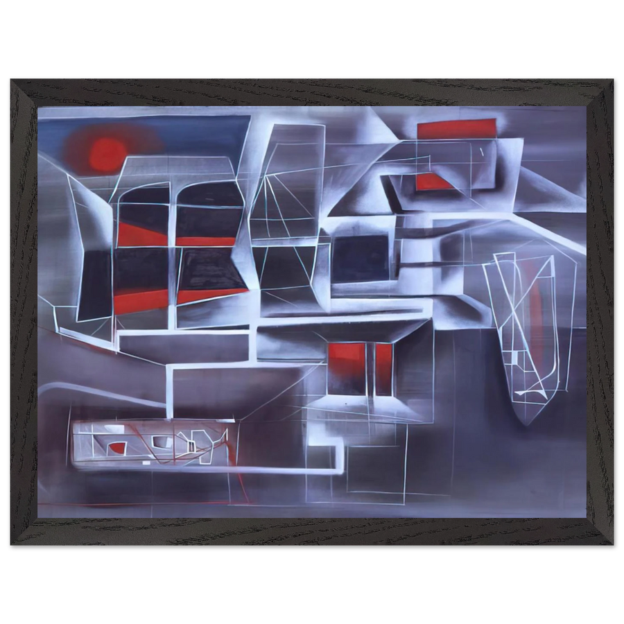 Night Subway - 1948 by Jimmy Ernst — Framed art print at Zephyeer