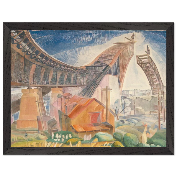 The Bridge in Curve - 1930 by Grace Cossington Smith — Framed art print at Zephyeer